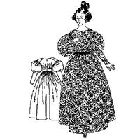 1830-1836 Full High Gown