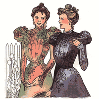 Side Closing Bodices:1890's