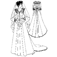 Bustle Wedding Gown with Cathedral Train