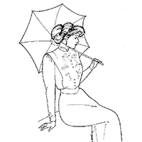 Edwardian Gibson Tuck Blouse