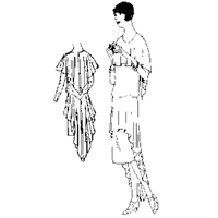 Flapper Slip-On Bloused Dress
