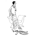 Flapper Slip-On Evening Dress