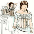 Dayton's Skirt Supporting Corset: 1863