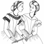 1860's Ball Gown Bodice