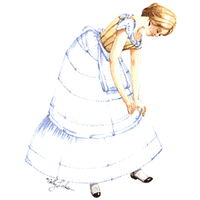 Hoop Skirt with Hoop Flounce