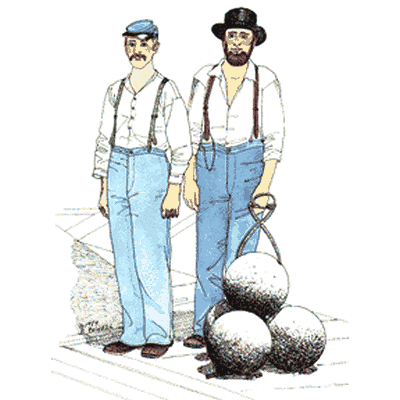 Union issue trousers 1851-1876: Foot and Mounted