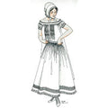 1850s-1870s Tucked Chemise