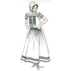 1850s-1870s Tucked Chemise