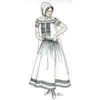 1850s-1870s Tucked Chemise