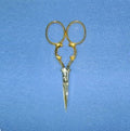 Embroidery Scissors Gold Plated