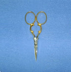 Embroidery Scissors Gold Plated
