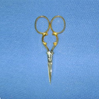 Embroidery Scissors Gold Plated