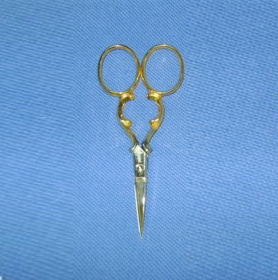 Embroidery Scissors Gold Plated