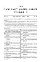 The Sanitary Commission Bulletin April 1, 1865